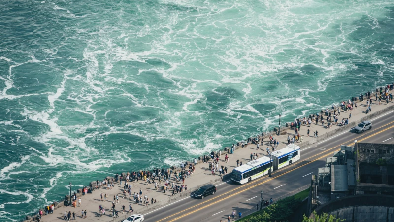 Busfahrt an die Niagarafälle