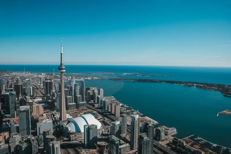 Luftaufnahme Toronto und Ontario-See